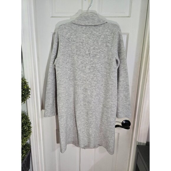 Talbots Women's Gray Button-Up Long Knit Cardigan Coat S Acrylic Blend Size S - Picture 8 of 10